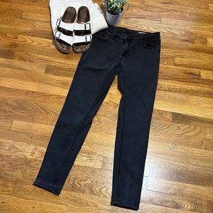Rose Royce Premium Ariana Black Charcoal Stretchy Skinny Jeans Denim 31 13 14